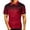 Red, variant on WXLWZYWL Golf Polo Shirts for Men Plus Size Short Sleeve Button Up Lapel Collar Shirts Color Block Striped Performance Moisture Wicking Shirt Tees Casual Basic T Shirts