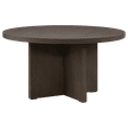 thumbnail image 3 of Bouclair Brown Wooden Round Coffee Table, 3 of 5