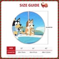 thumbnail image 5 of Lsque Bluey Print Christmas Tree Skirt with Ties and Velcro,Xmas Holiday Decorations, Adjustable Tree Skirt-48", 5 of 6