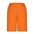 thumbnail image 3 of Clothing 2025 Women's Shorts Women's High Waisted Knee Length Shorts Loose Elastic Waist Comfy Casual Summer Shorts with Pockets Women Blendingpants, 3 of 4