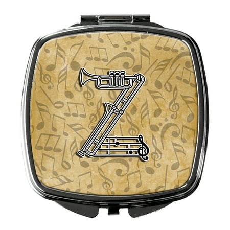 Letter Z Musical Instrument Alphabet Compact Mirror