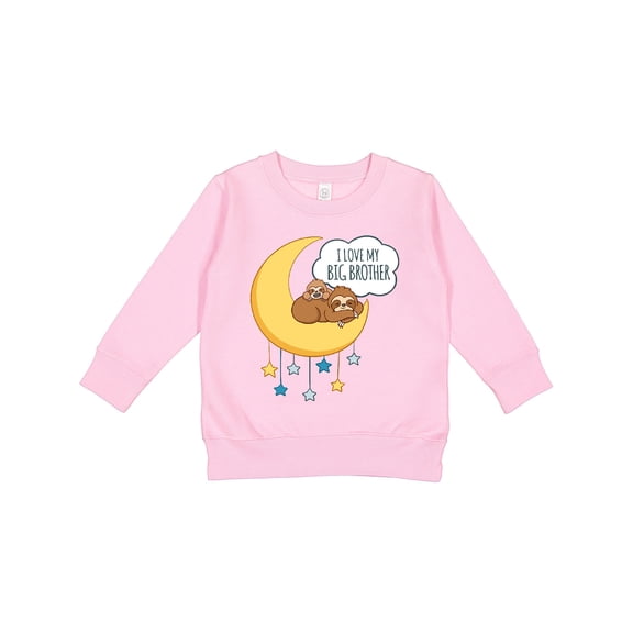 Inktastic I Love My Big Brother Toddler Sweatshirt