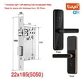 thumbnail image 2 of Door Lock, Tuya Electronic Smart Door Lock With Biometric Finrprint / Smart Card / Password / Key Unlock/ USB Emerncy Char ,Easy to Install, 2 of 7