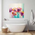 thumbnail image 3 of Spring Floral Wall Art Painting on Canvas, Watercolor Summer Botanical Colorful Canvas Art Home Prints Wall Art Framed Modern Artwork for Living Room Bedroom Wall Decor 12x12in, 3 of 9