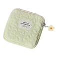 thumbnail image 2 of Bolsa de almacenamiento de servilletas, bolsillo para accesorios de período, bolsa para maquillaje de mujer Amarillo, 2 of 8