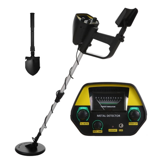 Détecteur de Métal MD-4030 Haute Sensibilité Pelle à Or Extérieure avec Écran LCD Bobine Étanche pour Débutants Enfants Détecteur, Détecte Plus Efficacement
