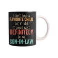 thumbnail image 1 of Vintage "No Favorite Child" Ceramic Coffee Mug, Humorous Family Gift, Dishwasher Safe, 350ml Capacity for Home, Office Use, 1 of 7