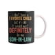 thumbnail image 5 of Taza vintage "No tengo hija favorita" | Taza de café de cerámica blanca de 325 ml | Apta para lavavajillas y microondas | Regalo sarcástico y divertido para mamá, hermana, esposa o novia | Día de la, 5 of 5