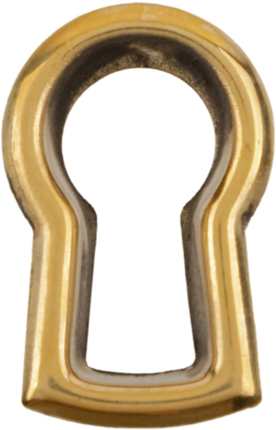 1 1/2" Keyhole Cover Plate Escutcheon Furniture Brass Key Hole Lock Plate 