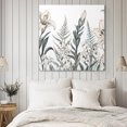 thumbnail image 4 of Vintage Floral Botanical Wall Art Painting on Canvas, Farmhouse Flowers Leaves Canvas Art Home Prints Wall Art Framed Modern Artwork for Living Room Bedroom Wall Decor 8x8in, 4 of 9