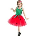 thumbnail image 4 of EnJoCho Girls Watermelon Tutu Dress with Mesh Tulle Skirt - Halloween Dress Set for Role Play, Dance Recital, Festive Celebration, 4 of 8