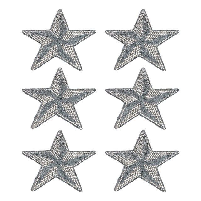 Abbracc 6x Str Rhinestone Ptches Bdges Bling Crystls Ptches Clothing Repir Ptches for Grey