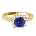 thumbnail image 2 of Aonejewelry 1.25 Ct. Ttw Diamond and Tanzanite Ring In 14k Yellow Gold, 2 of 4