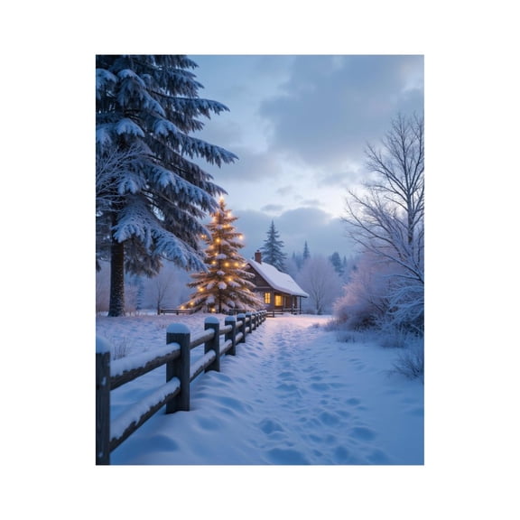 Paint by Numbers Kit for Adults, Winter Cabin Snowy Forest Paint by Numbers, Easy Paint by Numbers Kit for Adults Beginner, DIY Adult Paint by Number Kits on Canvas, 12x16in Home Decor