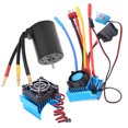 thumbnail image 4 of 3650 2300KV Waterproof 4 Poles Brushless Motor 60A ESC Heat Sink Combo Set for 1/10 Car, 4 of 8