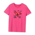 thumbnail image 3 of Camiseta de mujer disfraz de verano camisa con cuello redondo para caminar regalo del día de San Valentín SG, 3 of 7
