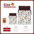 thumbnail image 3 of Sikiie Cute Colorful Animal Christmas Gift Bags Drawstring Gift Bags Sacks Drawstring Bag Holiday Linen Xmas Wrapping Bags for Presents Party Gift-Black, 3 of 8