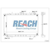 REACH 41-1941 Radiator for Nissan: 89-94 Maxima; 89-96 300ZX, Automotive Radiator Replacement Part