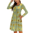 thumbnail image 1 of Rayures Marin avec Ancre Nœud Cœur Robe Évasée Design Mode Grande Taille Robe Ample Rayure Marin, 1 of 5