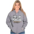 thumbnail image 4 of Funny This is so Pointless Joke Zip Up Hoodie Men's Women's Brisco Brands S, 4 of 6