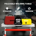 thumbnail image 2 of DNA MOTORING TOOLS-00461 Carbon Steel Welding Table 30'' x 20'' 400lbs Loding Capacity, Adjustable Angle & Height, Portable Work Bench with 2 Fixed Wheels, 2 of 7