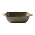 thumbnail image 1 of Household Stone-Patterned Double-Handled Baking Pan Vintage Rough Ceramic Square Deep Dish Steaming Bowl, 1 of 8