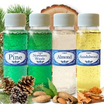 The Woods Concentrated 2.0 fl oz Fragrances Pack, Pine, Northern Woods, Almond & Sandalwood, for Use in Water Vacuums like Hyla, Rainbow, Sirena, Diffusers, Aromatherapy