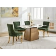 thumbnail image 4 of JESTOP Fabric Vintage Upholstered Dinging Chairs Set of 2, Farmhouse Solid Wood Kitchen Dining Room Chairs with Nailheads Legs, 4 of 12
