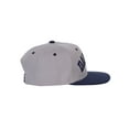 thumbnail image 4 of Top Headwear Dallas City Snapback Hat -  Texas 2 Tone Baseball Ball Cap, Grey/Navy, 4 of 4