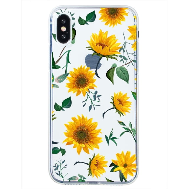 Funda para iPhone X InstaCase Flores Girasoles Uso Rudo Antigolpes