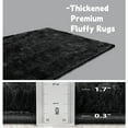 thumbnail image 6 of ZENELESS 10'x14' Black Plush Shaggy Rug,Extra Large Soft Indoor Modern Fluffy Carpet for Stylish Home Decor, 6 of 8