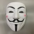 thumbnail image 4 of Máscara de película Cosplay V para Vendetta, máscara de Hacker Anonymous Guy Fawkes, Halloween, fiesta de Navidad, regalo para adultos y niños, máscara temática de película, 4 of 4