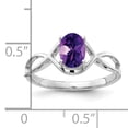 thumbnail image 2 of Primal Gold 14 Karat White Gold 7x5mm Oval Amethyst Ring, 2 of 4
