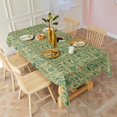 thumbnail image 3 of Green Bigfoot and Text Pattern Rectangle Tablecloth 60"x120",Waterproof Polyester Rectangle Table Cloth, Wipeable Spillproof Polyester Tablecloth for Dining, Camping, Indoor and Outdoor, 3 of 6
