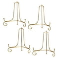 thumbnail image 1 of Unique Bargains 4Pack 7 Inch Plate Stands for Display Iron Folding Easel Plate Holders, Gold, 1 of 5