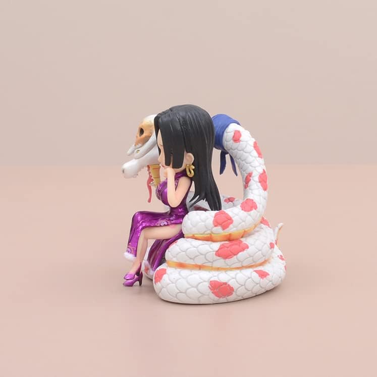Newly Mini Figures, Luffy Zoro Doflamingo Mihawk Boa Hancock Sabo Statue Figure 12CM/4.7INCH Action Figures Cartoon Toys Anime Collection Decoration (Boa Hancock)