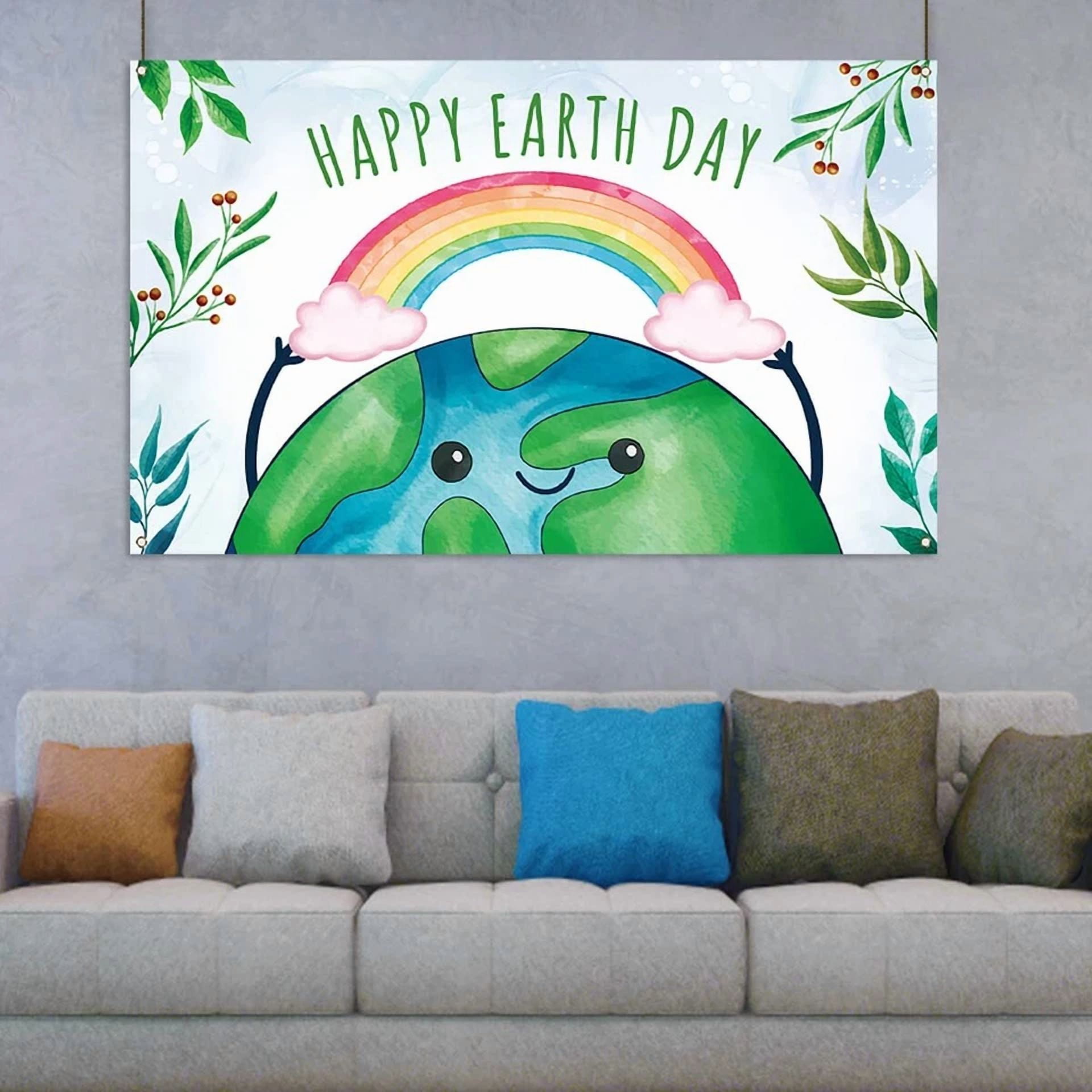 BUTTERFLY- Earth Day Photo Booth Backdrop April 22 Travel Themed Party Decoration School...