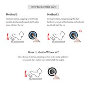 EASYGUARD EC003 Smart Key PKE Passive Keyless Entry Car Alarm System Push Start Button Remote Engine Start Remote Trunk Release DC12V