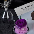 thumbnail image 4 of Rosa eterna con forma de ángel para niña, cubierta de cristal, regalo de vacaciones, decoración de rosas, regalo de cumpleaños para amigos y familiares, 4 of 5