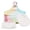 5.35" Colorful, variant on Large Body Powder Puff and Container, 2 Large Powder Puffs, Crystal Powder Container with 3.93" Puff for Baby Women, Dusting Powder Container with Puffs for Women, Bath, Home Use (4″ Pure)