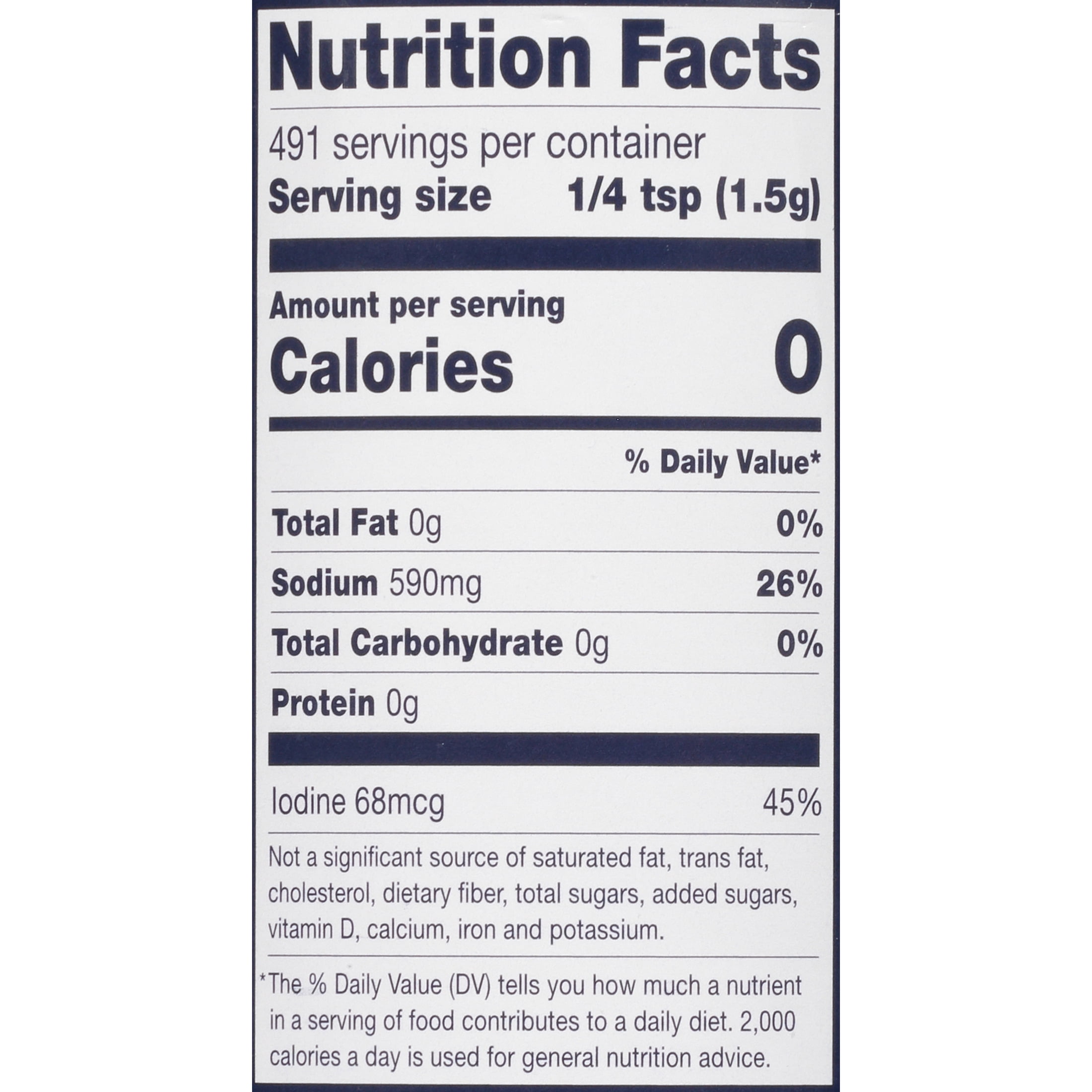 Morton Iodized Salt, Table Salt, 26 Oz