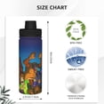 thumbnail image 4 of Saiise Scooby-Doo Print Insulated Water Bottle with Straw,Sports & Travel Water Bottle 18oz Double Walled Stainless Steel,Reusable Thermal Water Bottle, 4 of 8