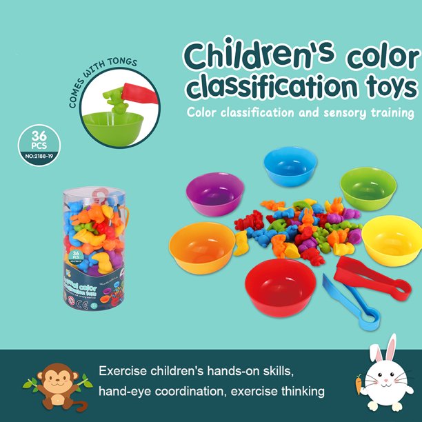 Inteligente Kid Animal Cognición Puzzle Imaginación Cerebro Entrenamiento Sensorial Juguete Tmvgtek juguetes de los niños
