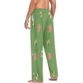 thumbnail image 5 of Bumble Bee with Flowers Men's Pajama Pants Lightweight Sleepwear Bottom Lounge Pants, 5 of 6