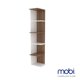 thumbnail image 2 of Mobi Esquinero 40 cm de Madera Sara Nogal y Blanco Mobi Muebles Moderno, 2 of 4