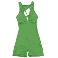 thumbnail image 4 of DHFJKG Workout Romper For Women Backless Sleeveless V Neck Sexy Yoga One Piece Short Jumpsuit Summer Gym Athletic Outfit Stylish Onesie, 4 of 7
