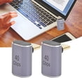 thumbnail image 4 of 90 Degree USB C Adapter, Portable 90 Degree Right Angle Type C Adapter Male To Female 2Pcs 40Gbps  For Charging For Transmission, 4 of 8