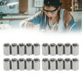 thumbnail image 4 of Coupling Nut, Connector Nuts 20Pcs 304 Stainless Steel Fastener Thread Extension Female Thread  For Pipeline, 4 of 8