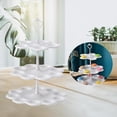 thumbnail image 3 of Soporte desmontable para pasteles, mesa de estilo europeo, para servir pasteles, soporte para contenedores, soportes de exhibición para fiestas de catering, Tipo Muffin blanco Gloria Puesto de pasteles, 3 of 8