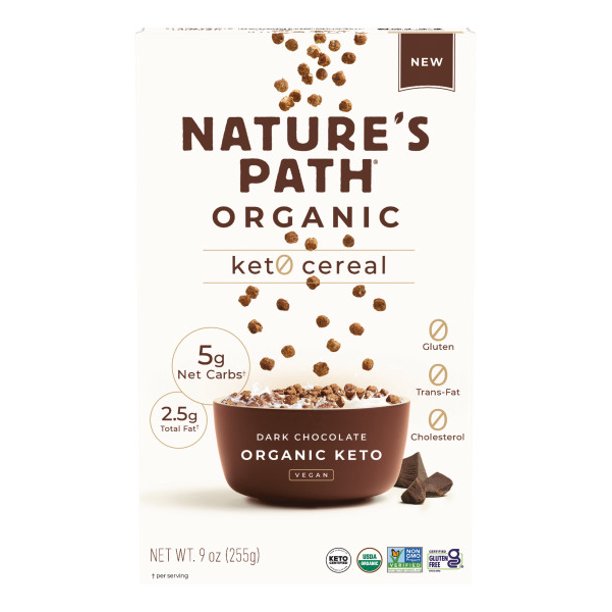 Nature's Path Organic Dark Chocolate Keto Cold Cereal 9oz Box